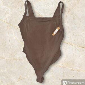 NWT SKIMS Fits Everybody Umber Tank Bodysuit XL